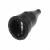Original connector, SCHUKO, rubber (TPE), black, IP20, Typ 1566