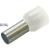 Insulated ferrule 0.5/8 white