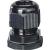 Cable gland IP 66/IP 67, M 12, sealing range: 5-13 mm, for outdoor inst., black (ASS 20)