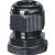 Cable gland IP 66/IP 67, M 12, sealing range: 8-17 mm, for outdoor inst., black (ASS 25)