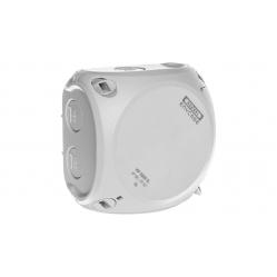 Junction box, outdoor, grey, IP 66/67, 93x93x62, term.: 5-pole, 2,5 mm2, Cu (KF 0202 G)
