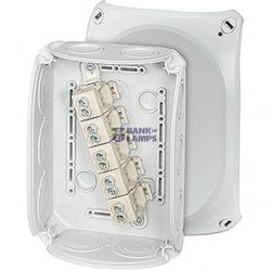 Junction box for indoor installation, grey, IP 66, with el. membranes, with 5-pole terminals, 10 mm2, CuDK 1010 GZ (DK 1010 G)