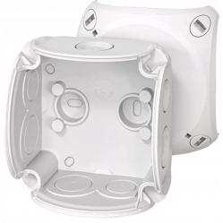 Junction box for indoor installation, grey, IP 66, with el. membranes, 84x84x55mm, without terminals (DK 0100 GZ)