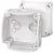 Junction box for indoor installation, grey, IP 66, with el. membranes, 84x84x55mm, without terminals (DK 0100 GZ)
