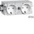 Socket-outlet 2-gang Wago C-mount twhite