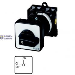 T0-2-10/Z On-Off switch, 3 pole + N, 20 A, 90 °, rear mounting
