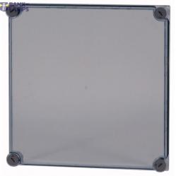 D125-CI44 Cap, transparent smoky gray, HxWxD=375x375x25mm