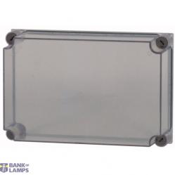 D200-CI43 Cap, transparent smoky gray, HxWxD=250x375x100mm