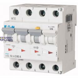 mRB4-25/3N/C/03-A RCD/MCB combination, 25 A, 300 mA, MCB trip characteristic: C, 3p+N, RCD trip characteristic: A