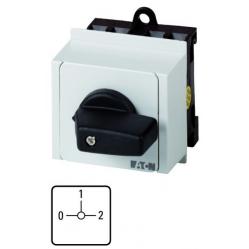 M22-PVT45P Emergency stop/emergency switching off pushbutton, RMQ-Titan, Palm-tree shape, 45 mm, Non-illuminated, Turn-to-release function, Red, yellow, RAL 3000
