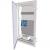 KLV-36UPM-F Compact distribution board-flush mounting, multimedia, 3-rows, flush sheet steel door