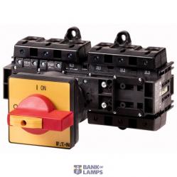 Main Switch T6 160A Rear Mounting 6P Emergency Red/Yellow