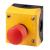 M22-PV/KC11/IY Housing, Controlled stop pushbuttons/emergency-stop buttons, Mushroom-shaped, 38 mm, Non-illuminated, Pull-to-release function, 1 NC, 1 N/O, Screw con