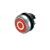 M22-D-R-X0 Pushbutton, RMQ-Titan, Flat, momentary, red, inscribed, Bezel: titanium