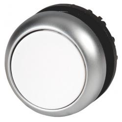 M22-DRL-W Illuminated pushbutton actuator, RMQ-Titan, Flush, maintained, White, Blank, Bezel: titanium