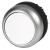 M22-DRL-W Illuminated pushbutton actuator, RMQ-Titan, Flush, maintained, White, Blank, Bezel: titanium