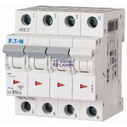 Miniature circuit breaker (MCB), 16 A, 3p+N, characteristic: C