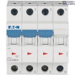 Miniature circuit breaker (MCB), 20 A, 3p+N, characteristic: C