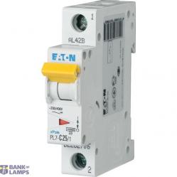 PL7-C25/1 Miniature circuit breaker (MCB), 25 A, 1p, characteristic: C
