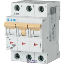 PL7-B13/3 Miniature circuit breaker (MCB), 13 A, 3p, characteristic: B