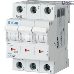 PL7-B50/3 Miniature circuit breaker (MCB), 50 A, 3p, characteristic: B