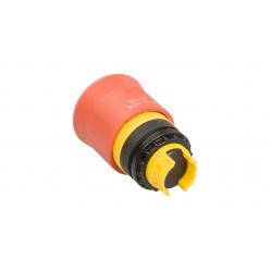 M22-PVT Emergency stop/emergency switching off pushbutton, RMQ-Titan, Mushroom-shaped, 38 mm, Non-illuminated, Turn-to-release function, Red, yellow, RAL 3000