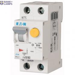 PFL7-16/1N/B/003-A RCD/MCB combination, 16 A, 30 mA, MCB trip characteristic: B, 1p+N, RCD trip characteristic: A