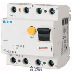 PF7-63/4/01 Residual current circuit breaker (RCCB), 63A, 4 p, 100mA, type AC