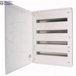 BF-O-3/72-C Complete surface-mounted flat distribution board, white, 24 SU per row, 3 rows, type C