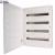 BF-O-3/72-C Complete surface-mounted flat distribution board, white, 24 SU per row, 3 rows, type C