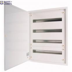 BF-U-4/96-C Complete flush-mounted flat distribution board, white, 24 SU per row, 4 rows, type C