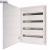 BF-U-4/96-C Complete flush-mounted flat distribution board, white, 24 SU per row, 4 rows, type C