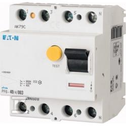 PF6-25/4/003 Residual current circuit breaker (RCCB), 25A, 4 p, 30mA, type AC