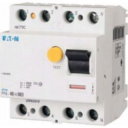 PF6-40/4/03 Residual current circuit breaker (RCCB), 40A, 4 p, 300mA, type AC