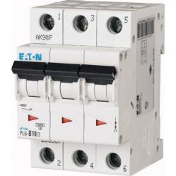 PL6-B10/3 Miniature circuit breaker (MCB), 10 A, 3p, characteristic: B
