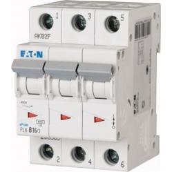 PL6-B16/3 Miniature circuit breaker (MCB), 16 A, 3p, characteristic: B