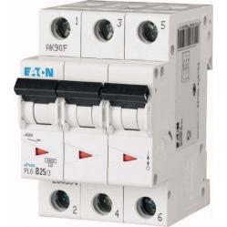 PL6-B25/3 Miniature circuit breaker (MCB), 25 A, 3p, characteristic: B