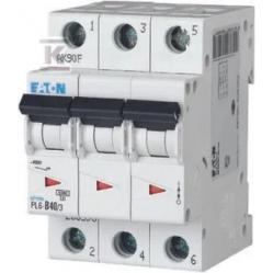 PL6-B40/3 Miniature circuit breaker (MCB), 40 A, 3p, characteristic: B