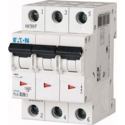 PL6-C20/3 Miniature circuit breaker (MCB), 20 A, 3p, characteristic: C