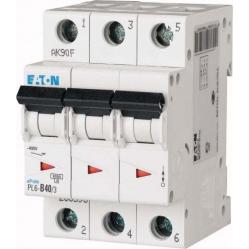 PL6-C40/3 Miniature circuit breaker (MCB), 40 A, 3p, characteristic: C