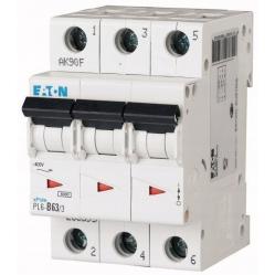 PL6-C63/3 Miniature circuit breaker (MCB), 63 A, 3p, characteristic: C