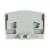 End Plate with Fixing Flange 4mm Light Gray