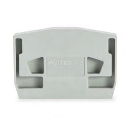 End Plate Snap-In Mounting 4mm Light Gray