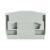 End Plate Snap-In Mounting 4mm Light Gray