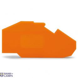 End and intermediate plate 1.5 mm thick orange