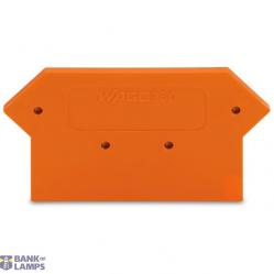 End and intermediate plate 2.5 mm thick orange