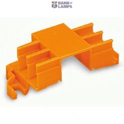 Mounting Carrier For DIN-35 Rail Mounting/Screw Mounting, Orange, For 6 Connectors