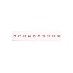 ZB 5,LGS:FORTL.ZAHLEN 21-30 - Zack marker strip