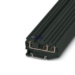 Feed-through terminal block ST 4-TWIN BK screw connection 4mm² black