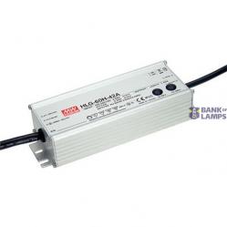 AC-DC Single output LED driver Mix mode (CV+CC) with built-in PFC; Output 24Vdc at 2.5A; IP67; Cable output; Dimming with 1-10V PWM resistance 60W